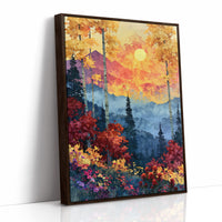 Autumn Aspens, Sunset Over Blue Peaks