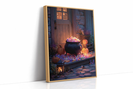 Cauldron Full of Candy Corn Nights
