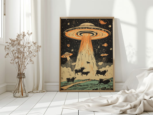 Cattle Abduction Under the Stars
