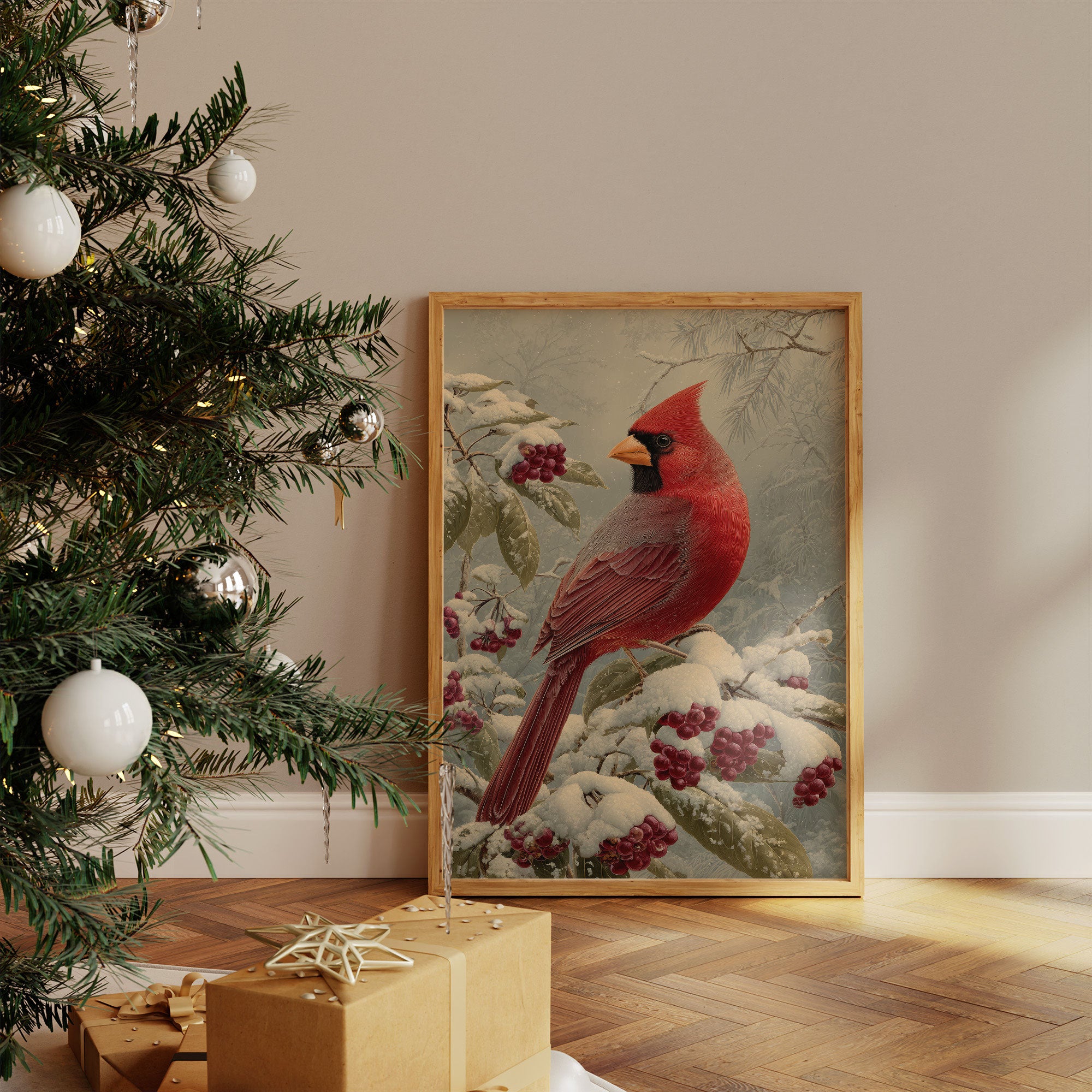 Winter Berries Feed Cardinal's Soul