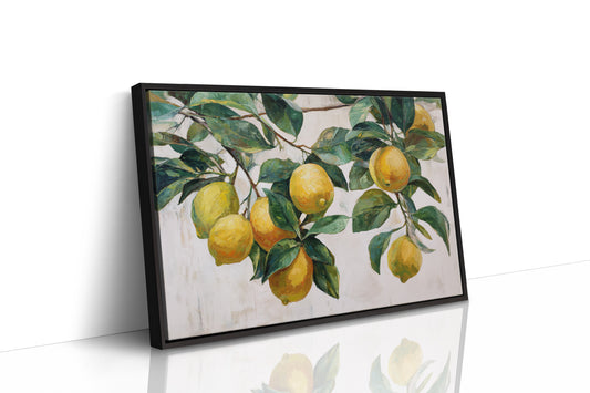 Sunlit Lemons Dance Among Leaves