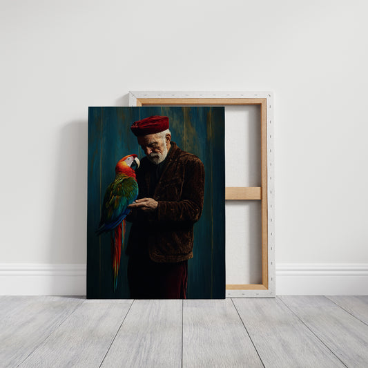Vibrant Feathers Meet Velvet Evening