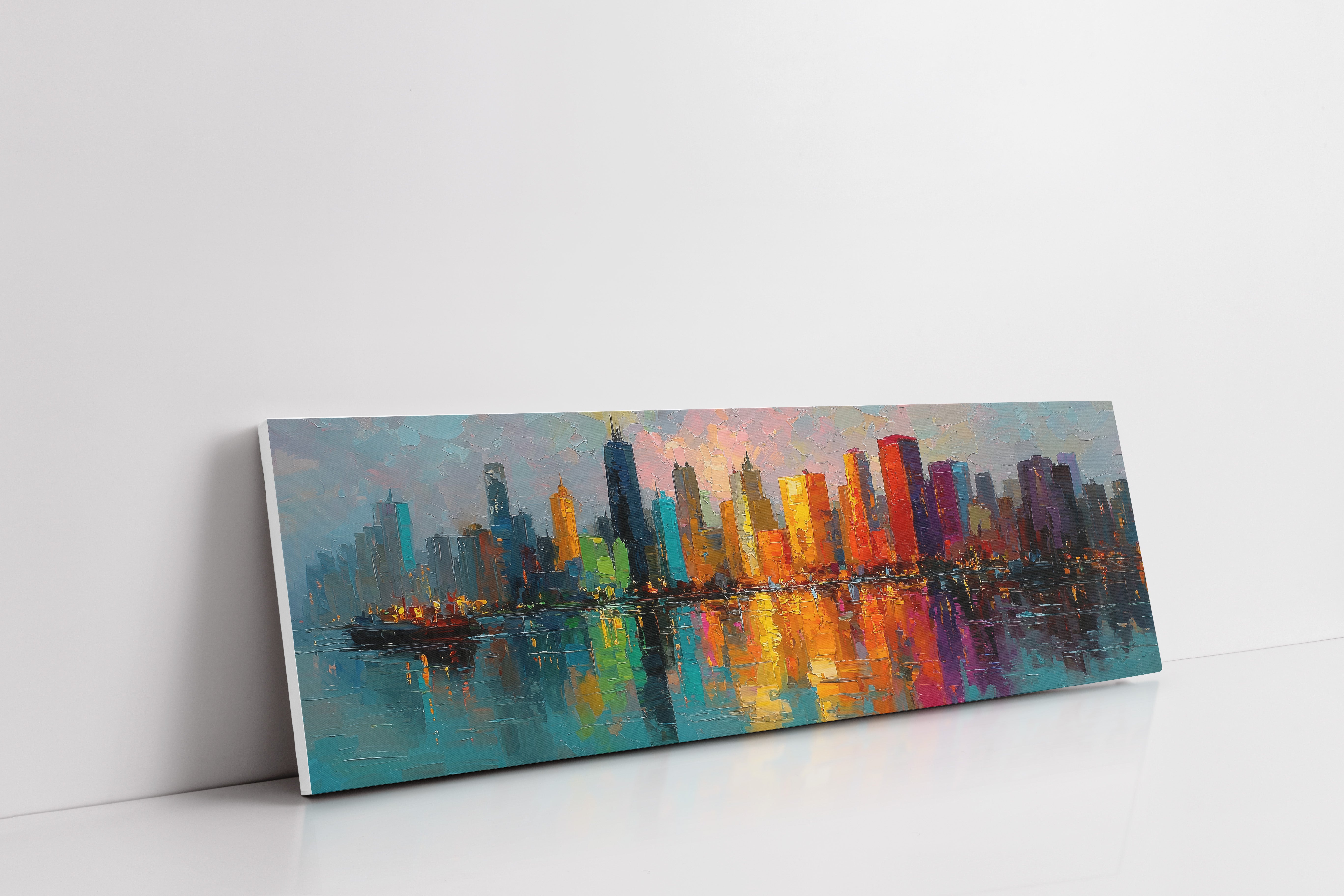 Neon City Reflections
