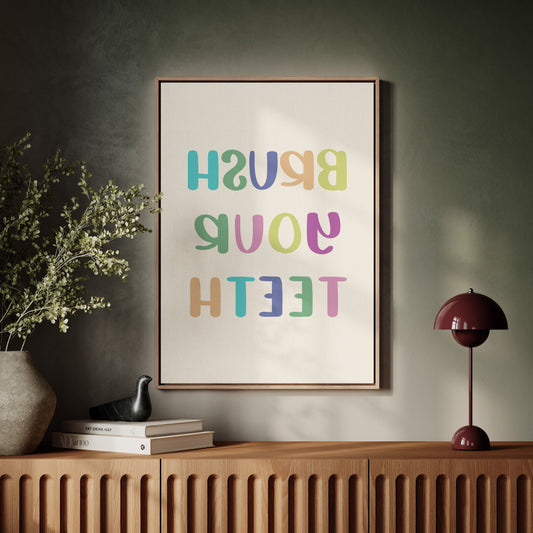 Pastel Letters Dance Like Spring Brush Your Teeth