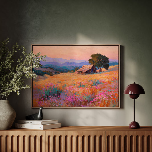 Sunset Over Fields of Gold