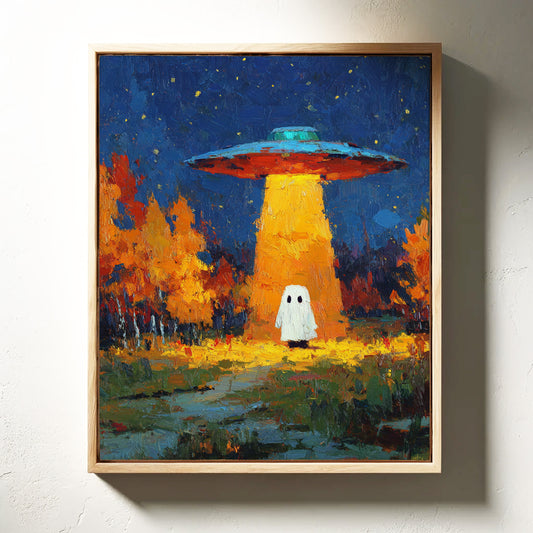 Ethereal Encounter Under Alien Light