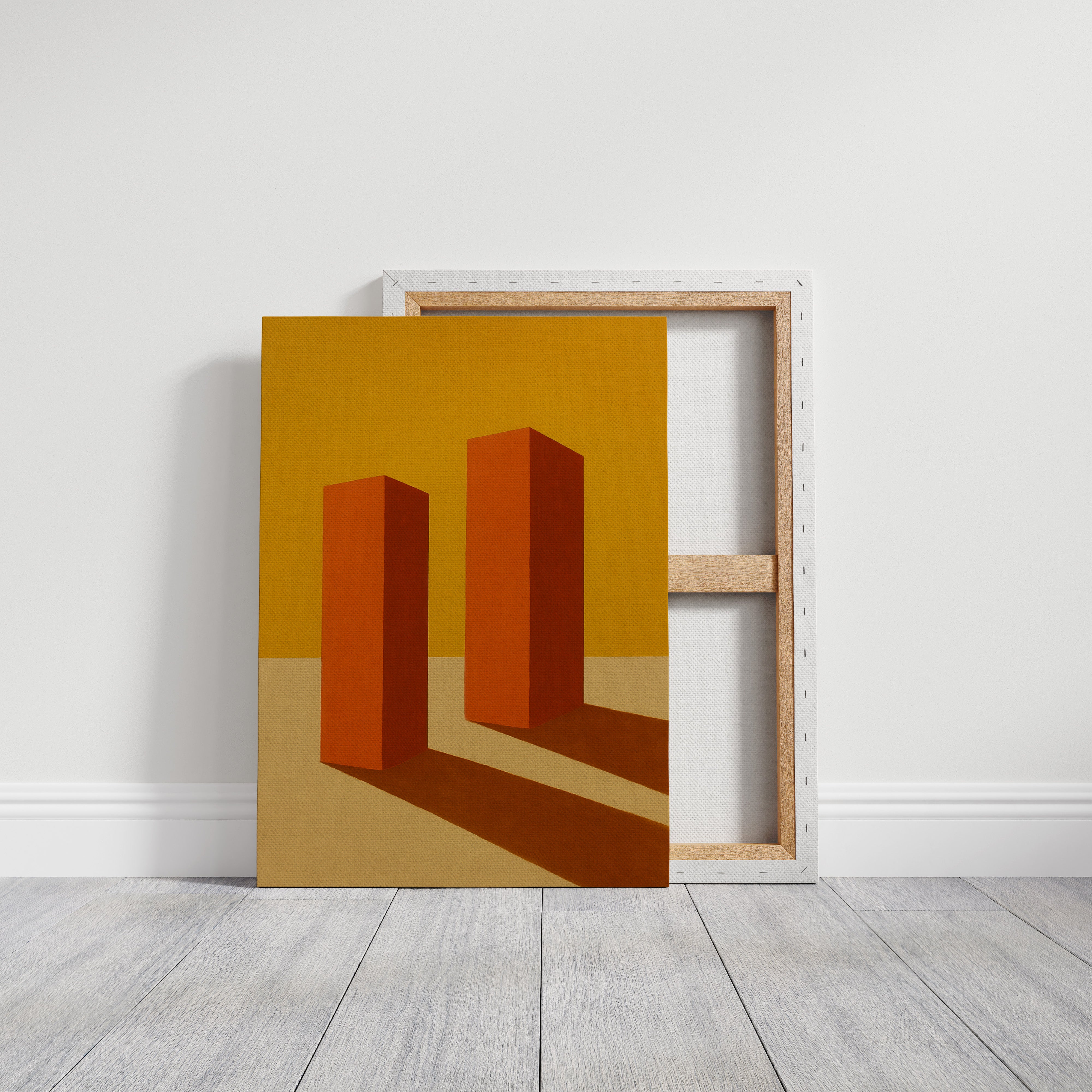 Monoliths Cast Long Desert Shadows