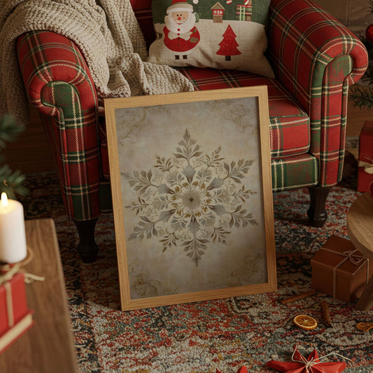 Frost Petals Dance In December Light