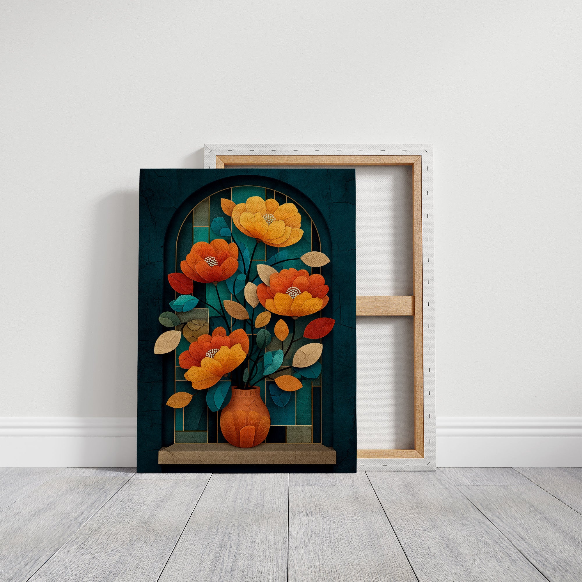 Golden Poppies In Midnight Alcove