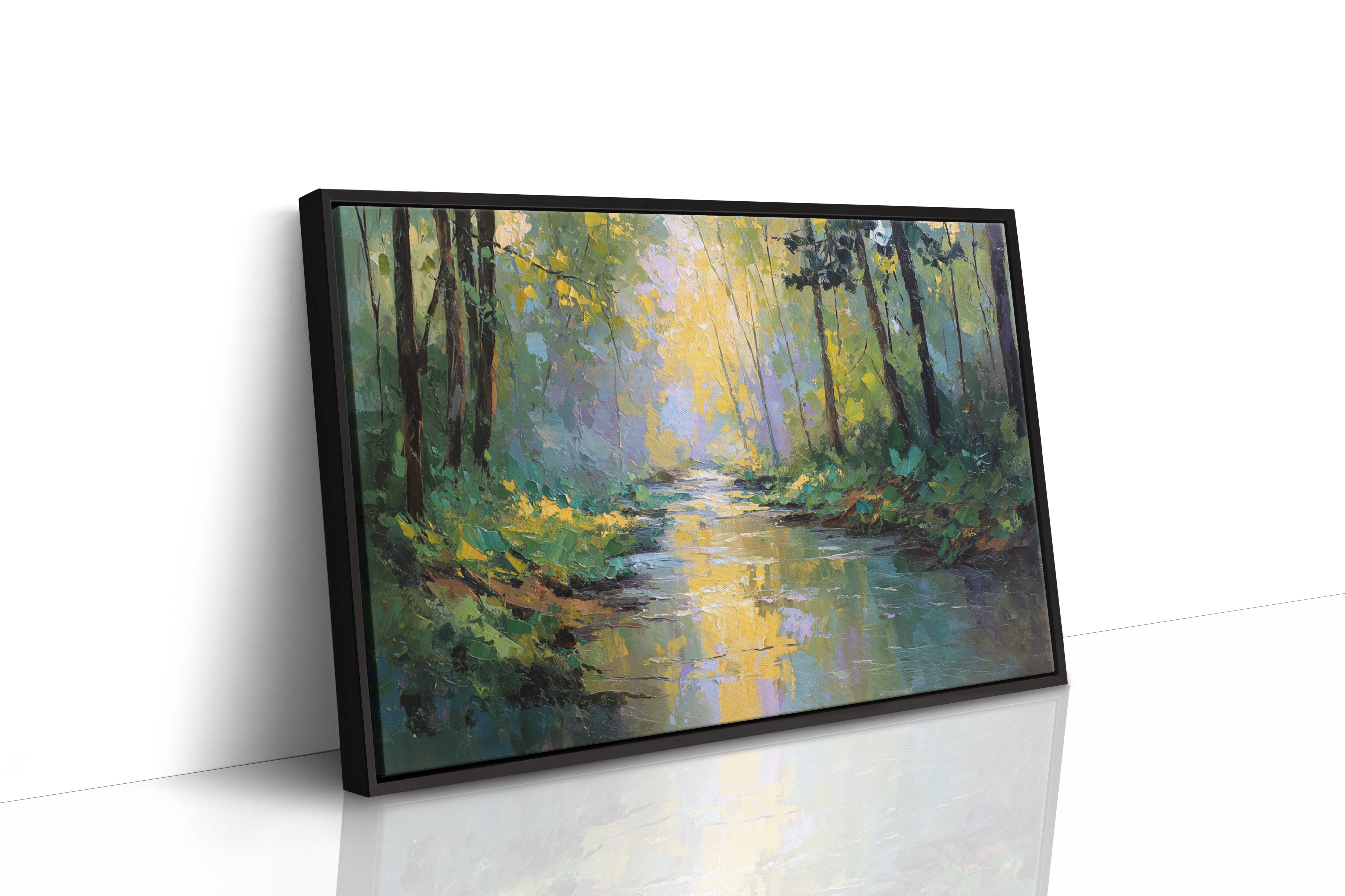 Sunlit Stream Carries Golden Dreams