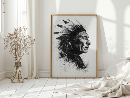 Spirit of the Plains in Ink