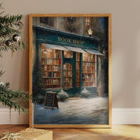 Winter Tales Behind Teal Windows