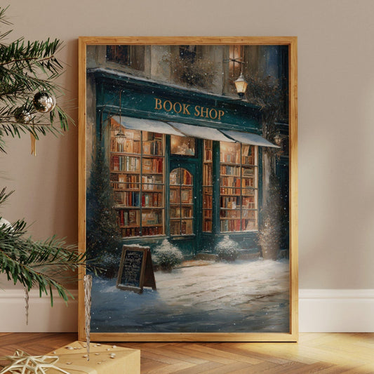 Winter Tales Behind Teal Windows