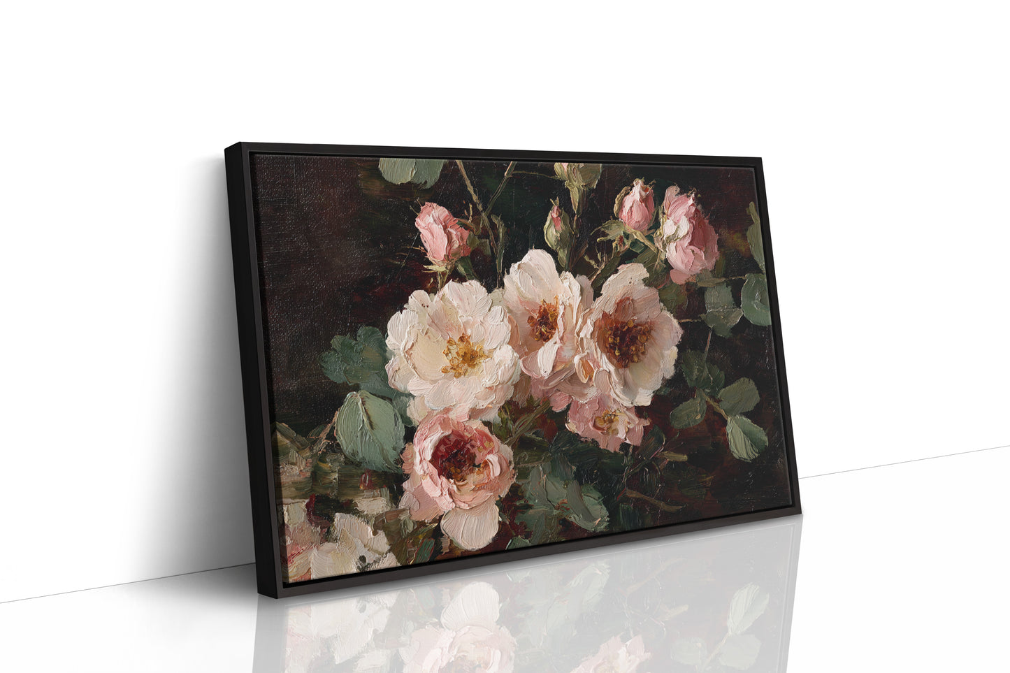 Blush Petals Dance In Lamplight