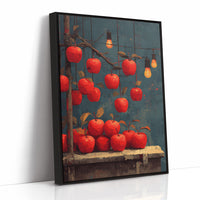 Orchard After Dark: Apples on Strings