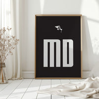 Bold Letters Map Maryland's Story