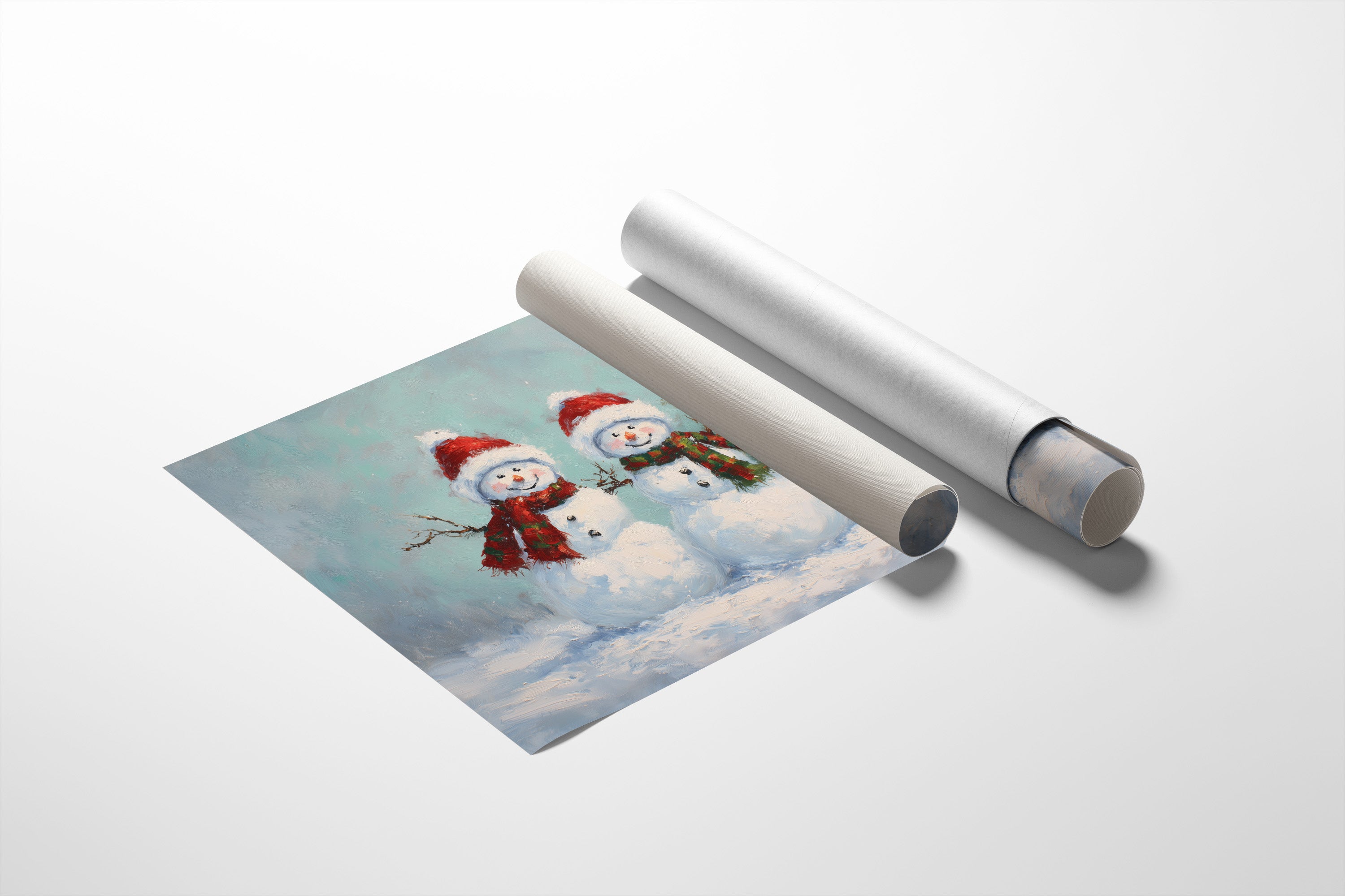 Snow Friends Share Christmas Magic Together