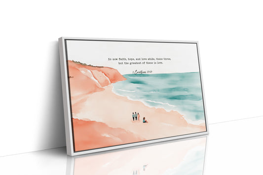 Faith Hope and Love on the Shore
