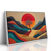 Lone Tree Dances At Sunset's Peak