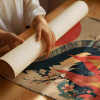 Dragon Rising Over Crimson Sun