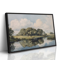 Summer Cattle Rest By Still Waters