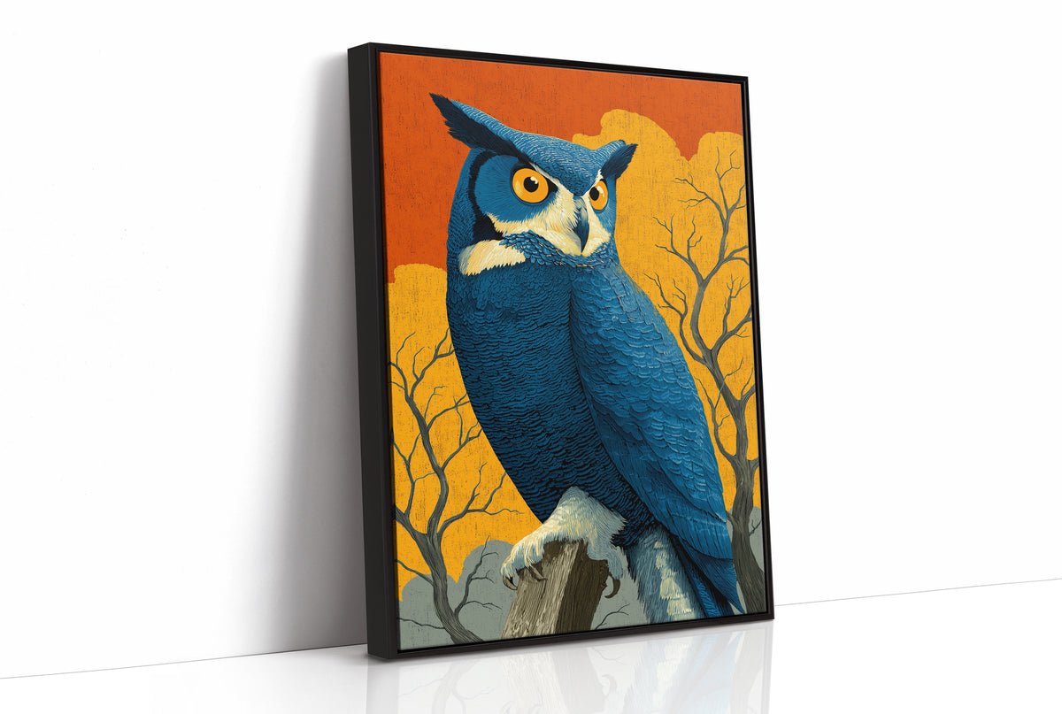 Unimpressed at Sunset: Owl Judges Quietly