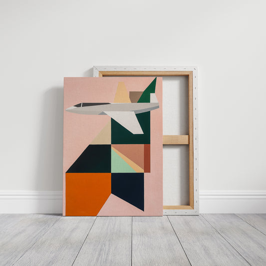 Geometric Flight Through Pastel Skies