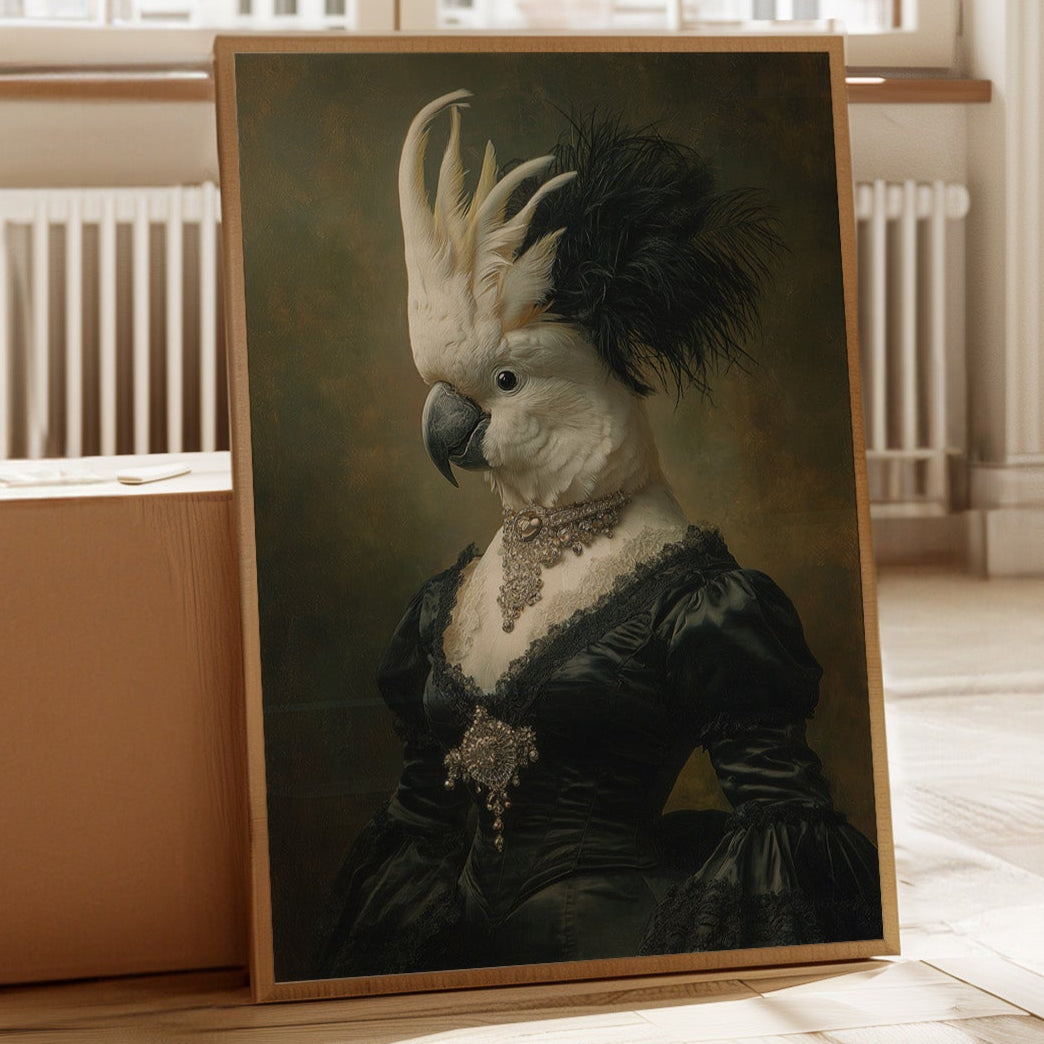 Elegant Feathers Worn Like a Crown