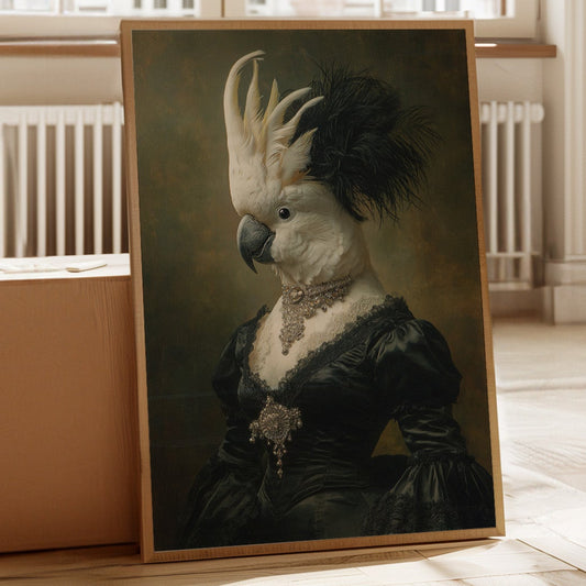 Elegant Feathers Worn Like a Crown
