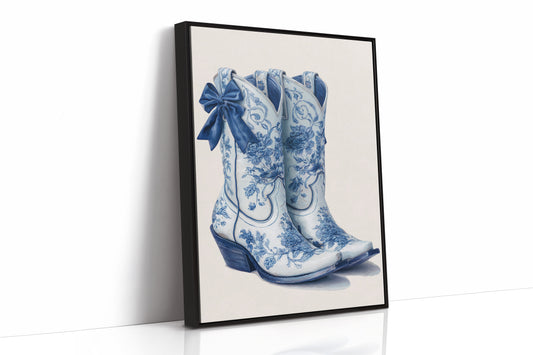 Wildflower Cowgirl Dreams - Blue Western Boots