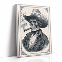 Cigar-Smoking Skeleton Cowboy