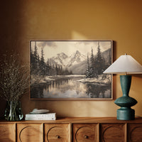 Winter's Mirror Shows Mountain Tales