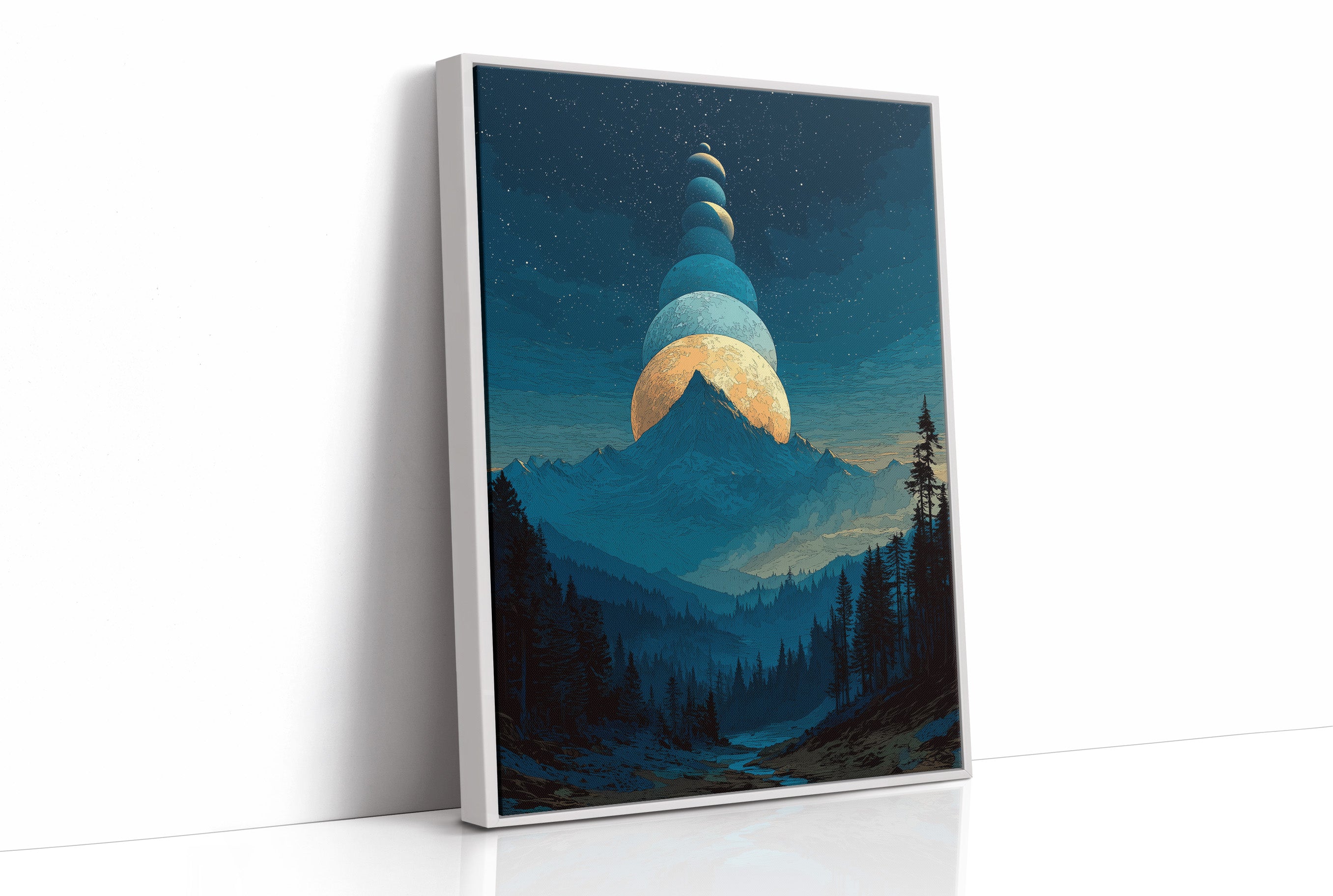 When the Moons Lined Up Over the Mountain