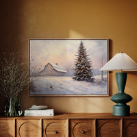 Winter Lights Warm The Farmstead