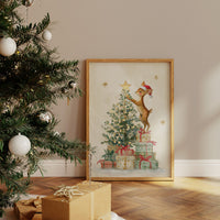 Fawn Reaches For Holiday Stars