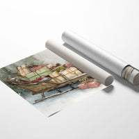 Vintage Sleigh Carries Winter's Promises