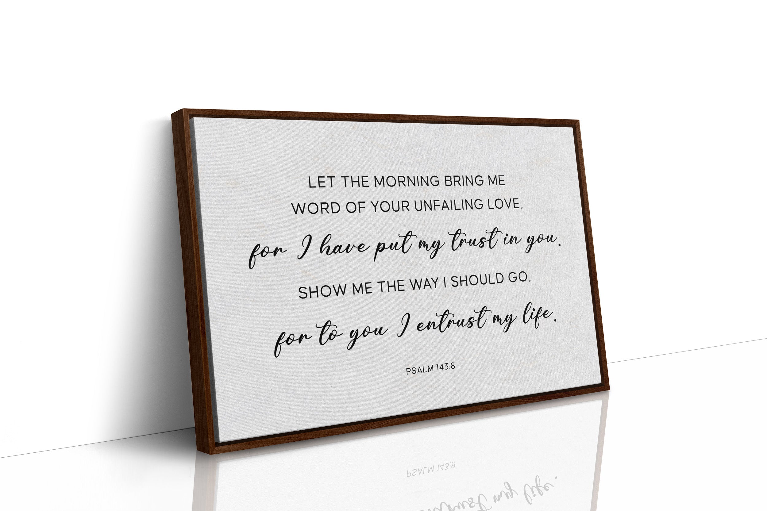 Morning Prayer In Wooden Frames