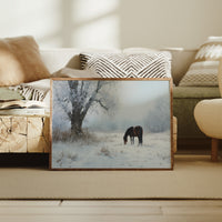 Solitude Grazes Through Winter's Quiet