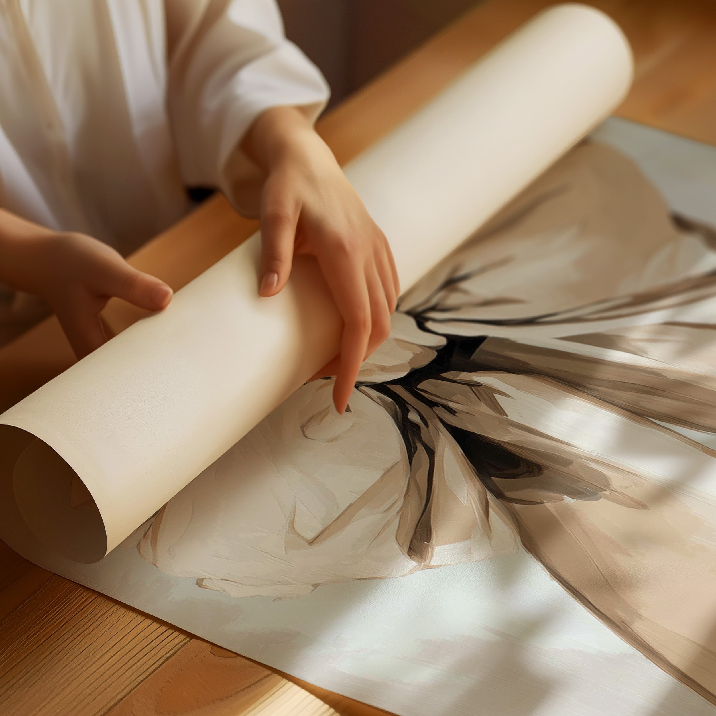 Silk Ribbons Dance In Morning Light