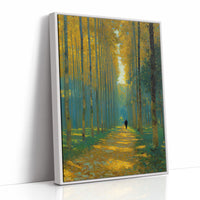 Solitary Journey Through Golden Corridors