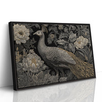 Moonlit Peonies Crown Royal Feathers
