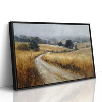 Winding Path Through Golden Fields