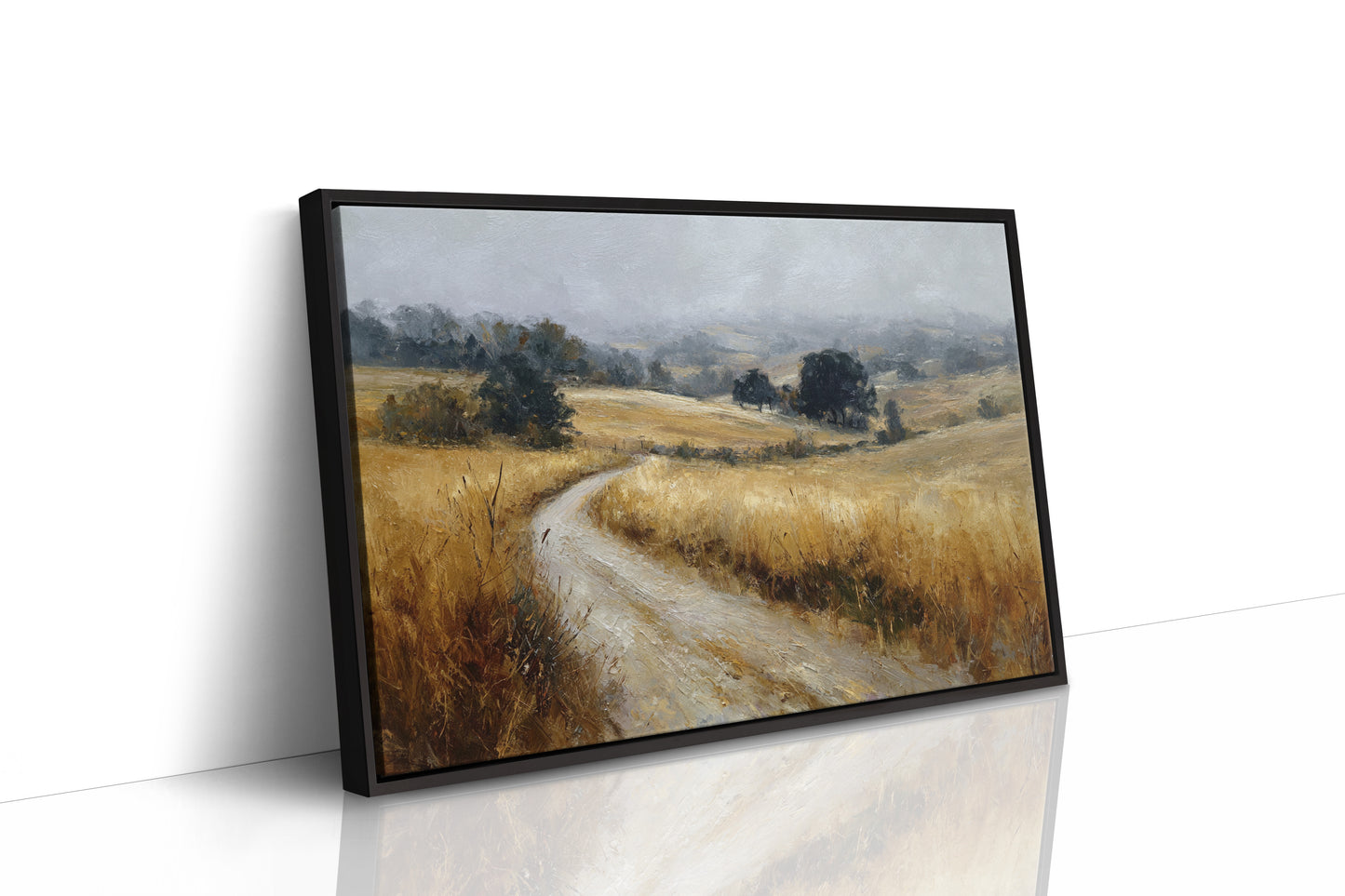 Winding Path Through Golden Fields
