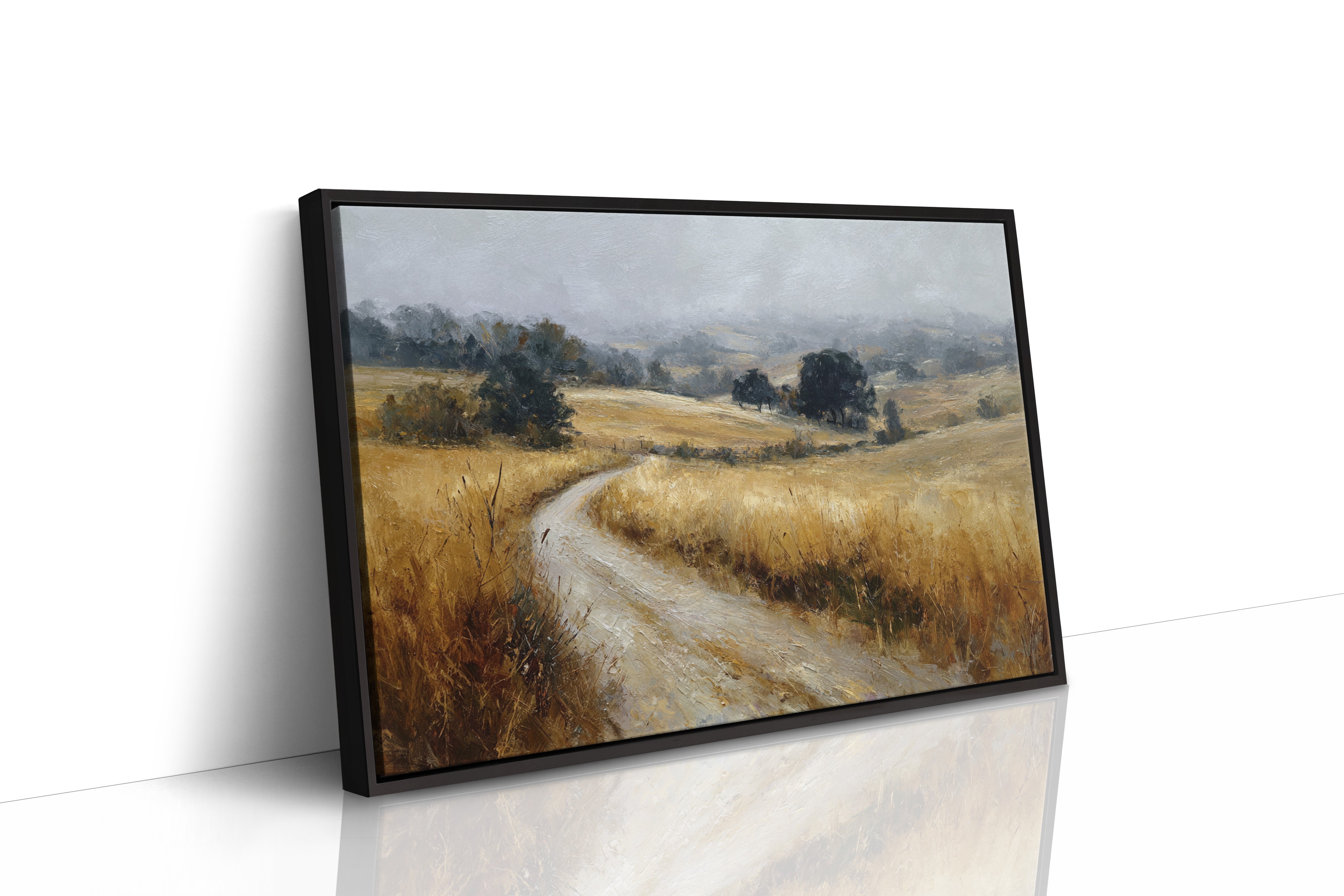 Winding Path Through Golden Fields