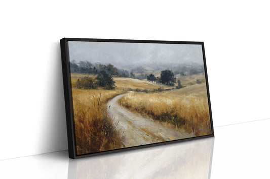Winding Path Through Golden Fields