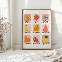 Fruits of the Spirit Illustrated Print