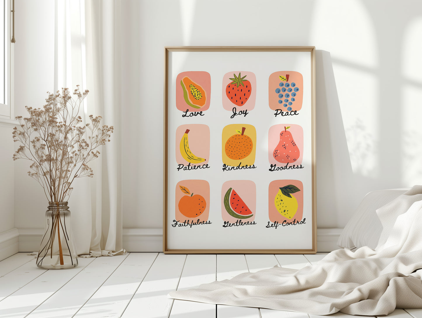 Fruits of the Spirit Illustrated Print