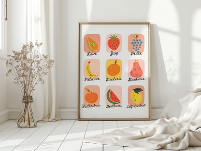 Fruits of the Spirit Illustrated Print