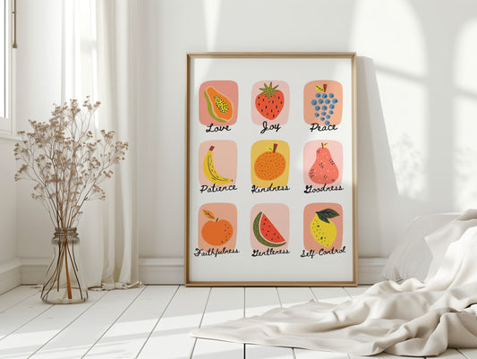 Fruits of the Spirit Illustrated Print