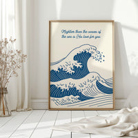 Mightier Than the Waves Ocean Print